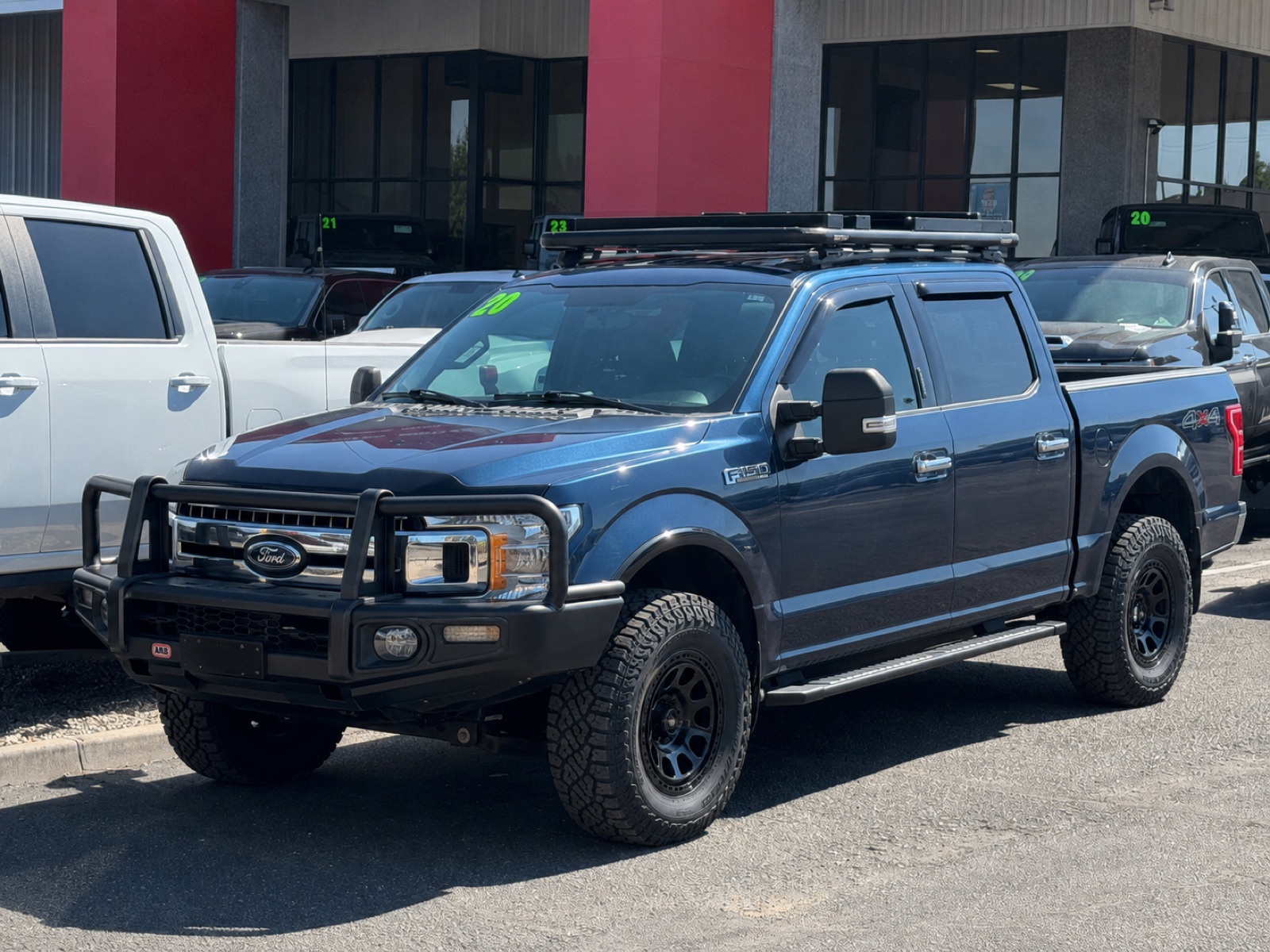 Ford F-150 with bull bar, wheels, tyres and roof rack