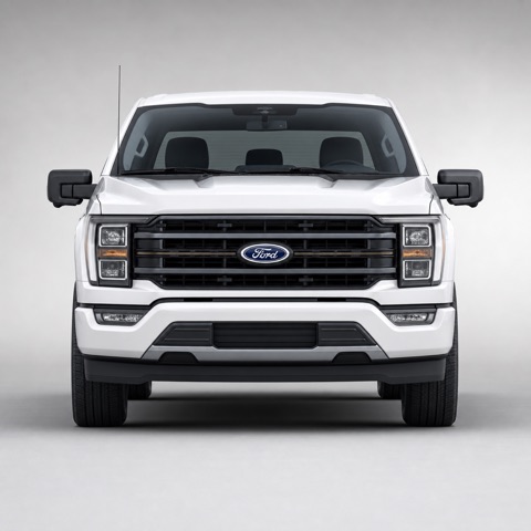 Example: front on photo of a ute